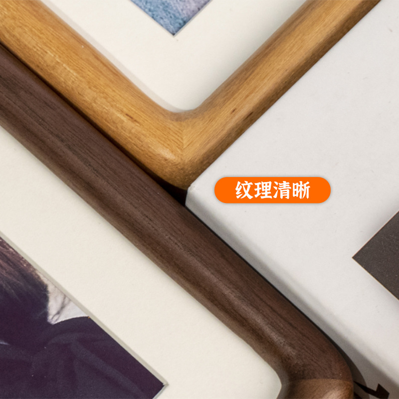 ブラックウォールナット無垢材フォトフレーム - 6インチクリ - Engraved Wood Frame のレビューと価格