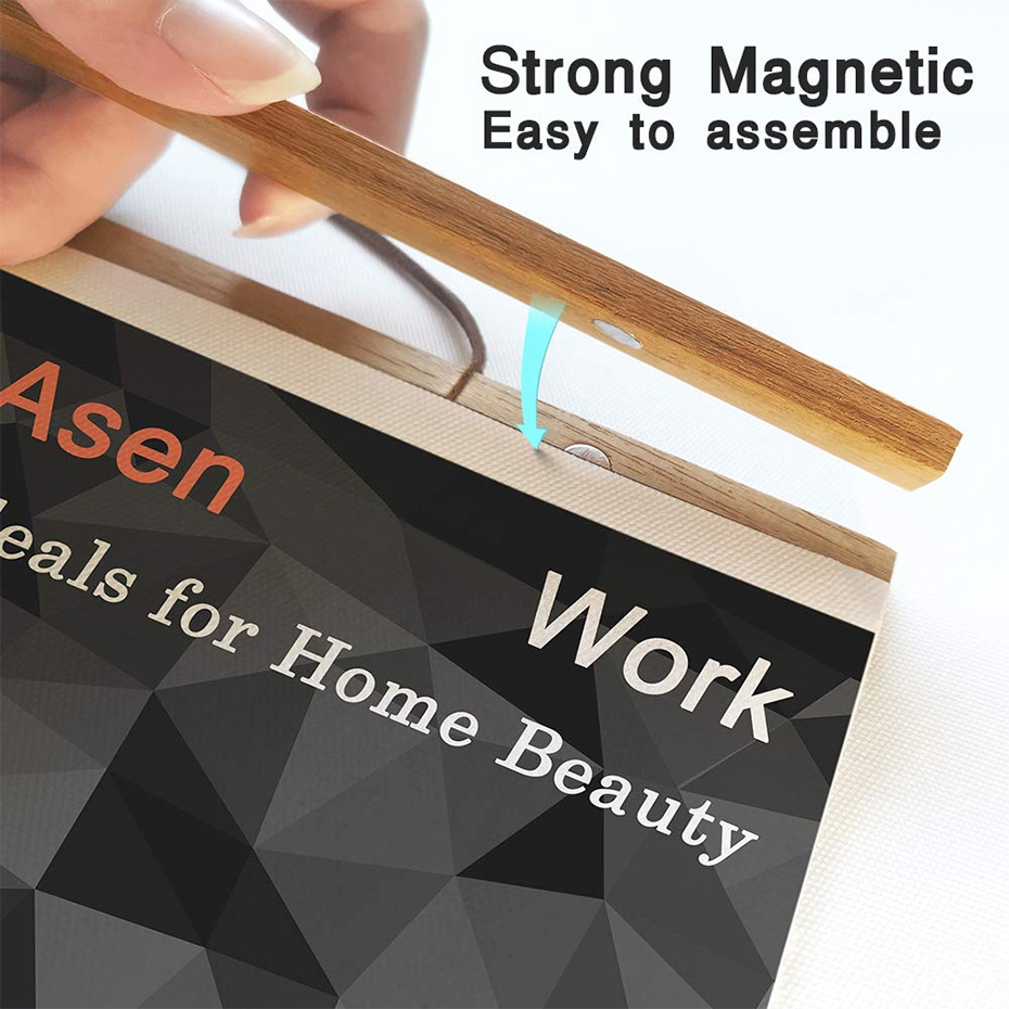 21 30 40 50cm マグネット式ポスターハンガー チ - Engraved Wood Frame のレビューと価格