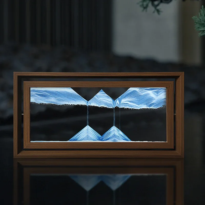 家の装飾のための回転砂,水砂のイメージを備えた木製の正方形の - Engraved Wood Frame のレビューと価格