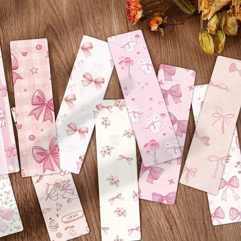 24 ピース/セットかわいい弓型ブックマーク美的ピンクチェッ - Dried Flower Bookmark のレビューと価格